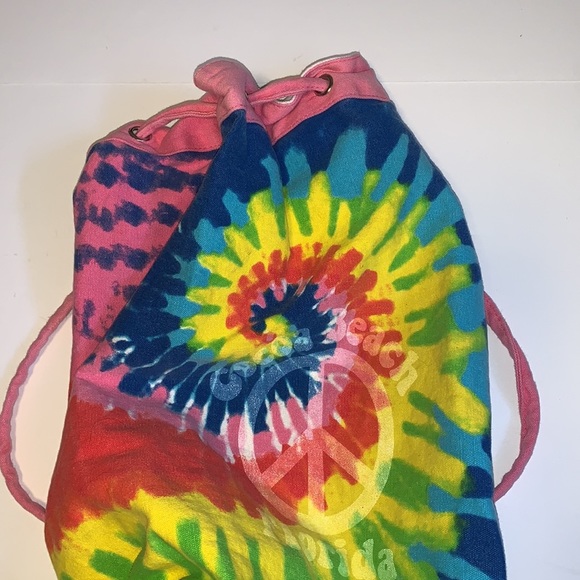 Tie Dyed Y2K Drawstring Backpack - Picture 3 of 8